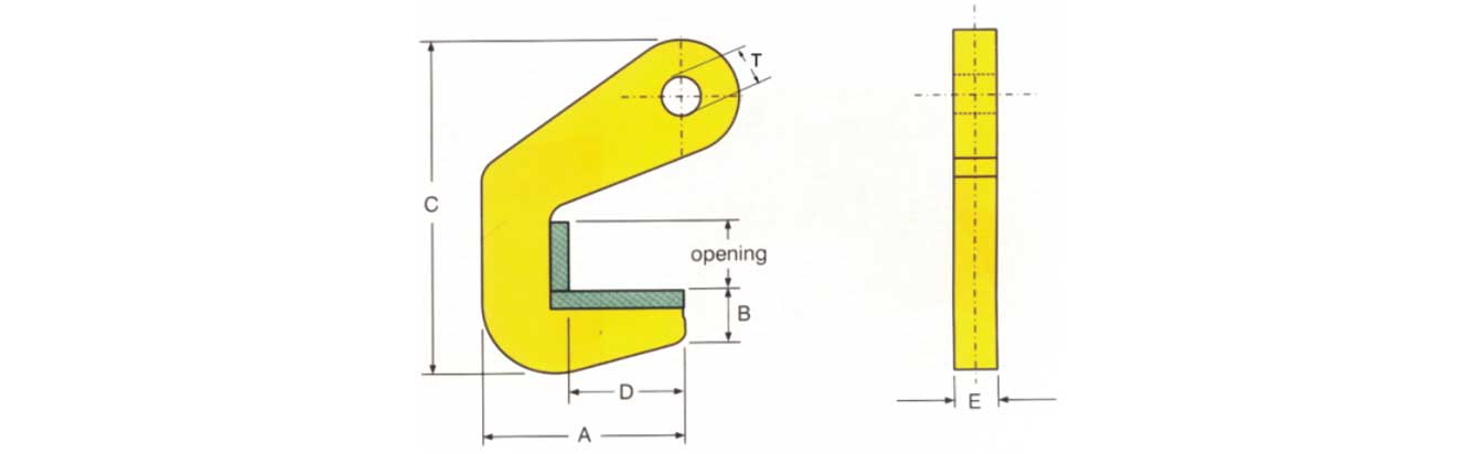Drawing of TPH Pipe Lifting Clamps