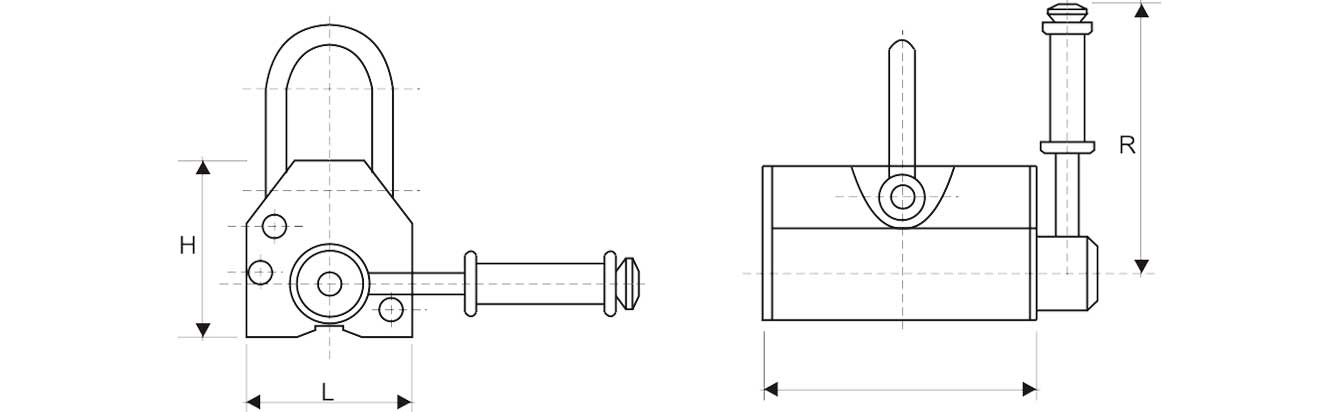 Drawing of PML Lifting Maganet PML