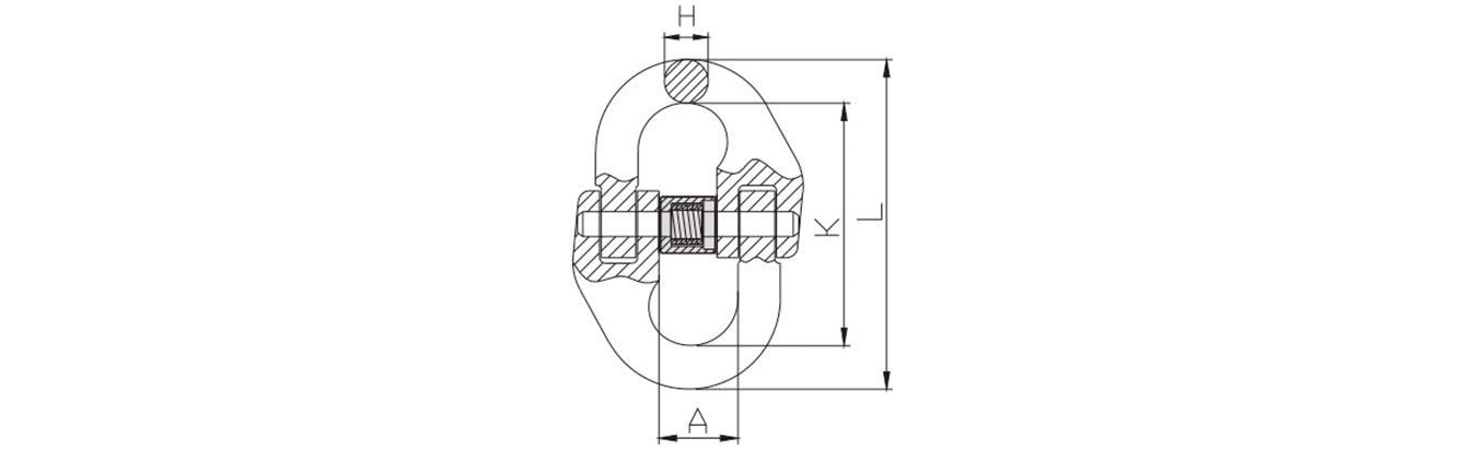 Drawing of Grade 8 Chain Connector