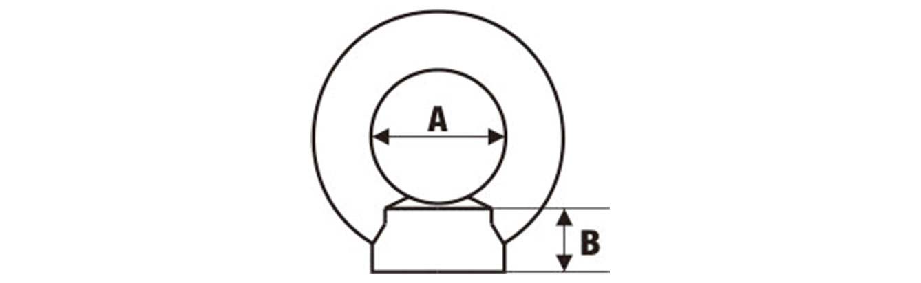 Drawing of DIN582 Eye Nut