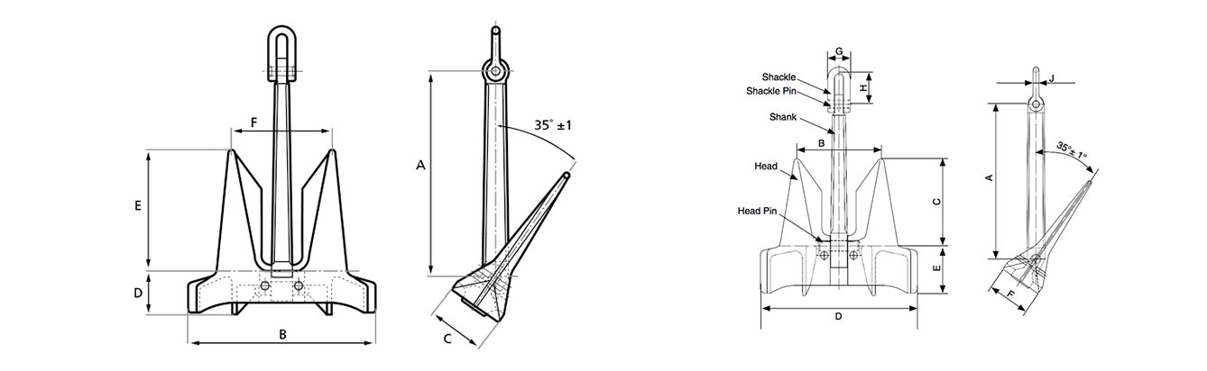 Drawing of AC-14 Anchor