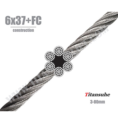 Ungalvanized Steel Wire Rope 6x37