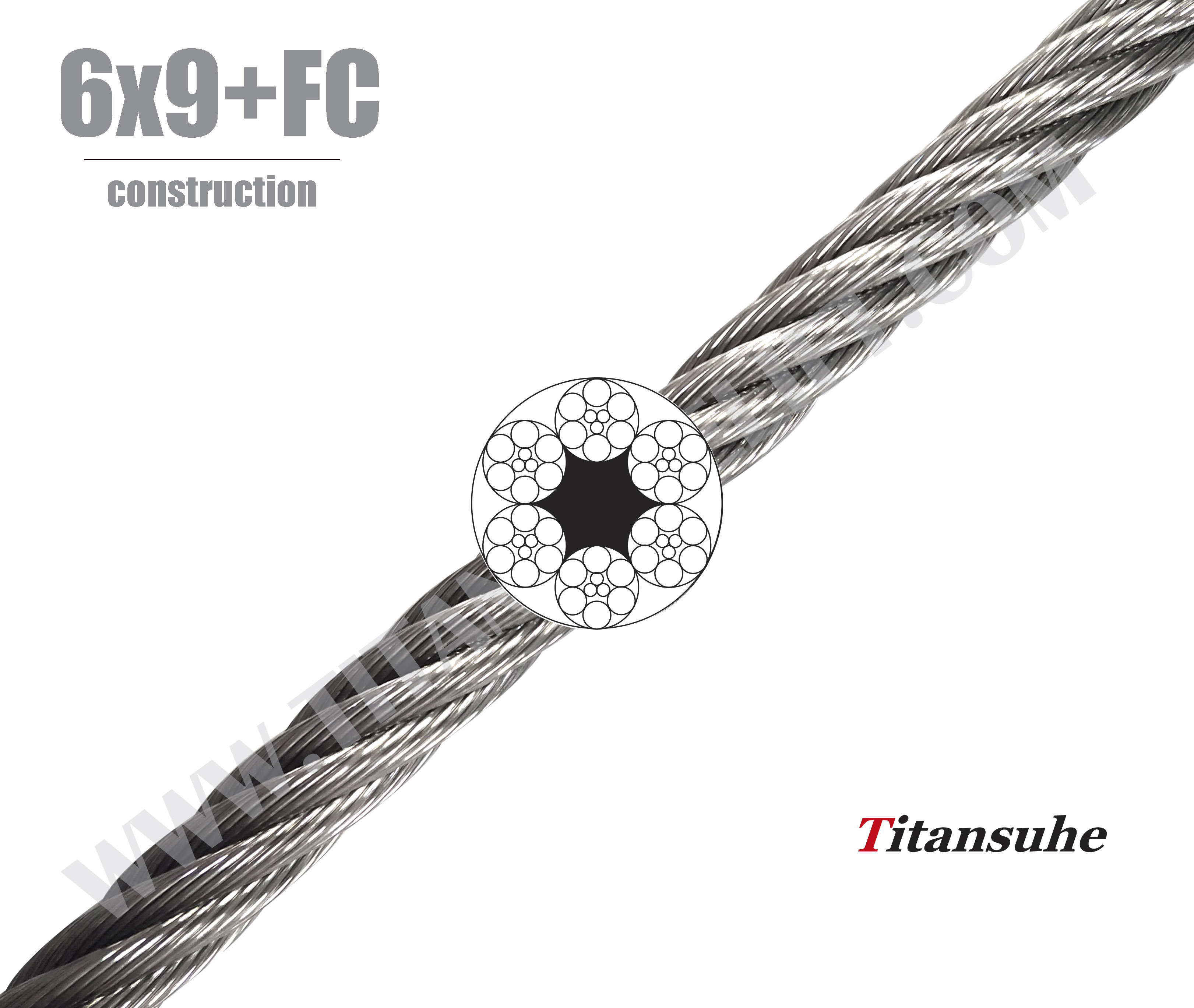 galvanized steel wire rope 6 9 fiber