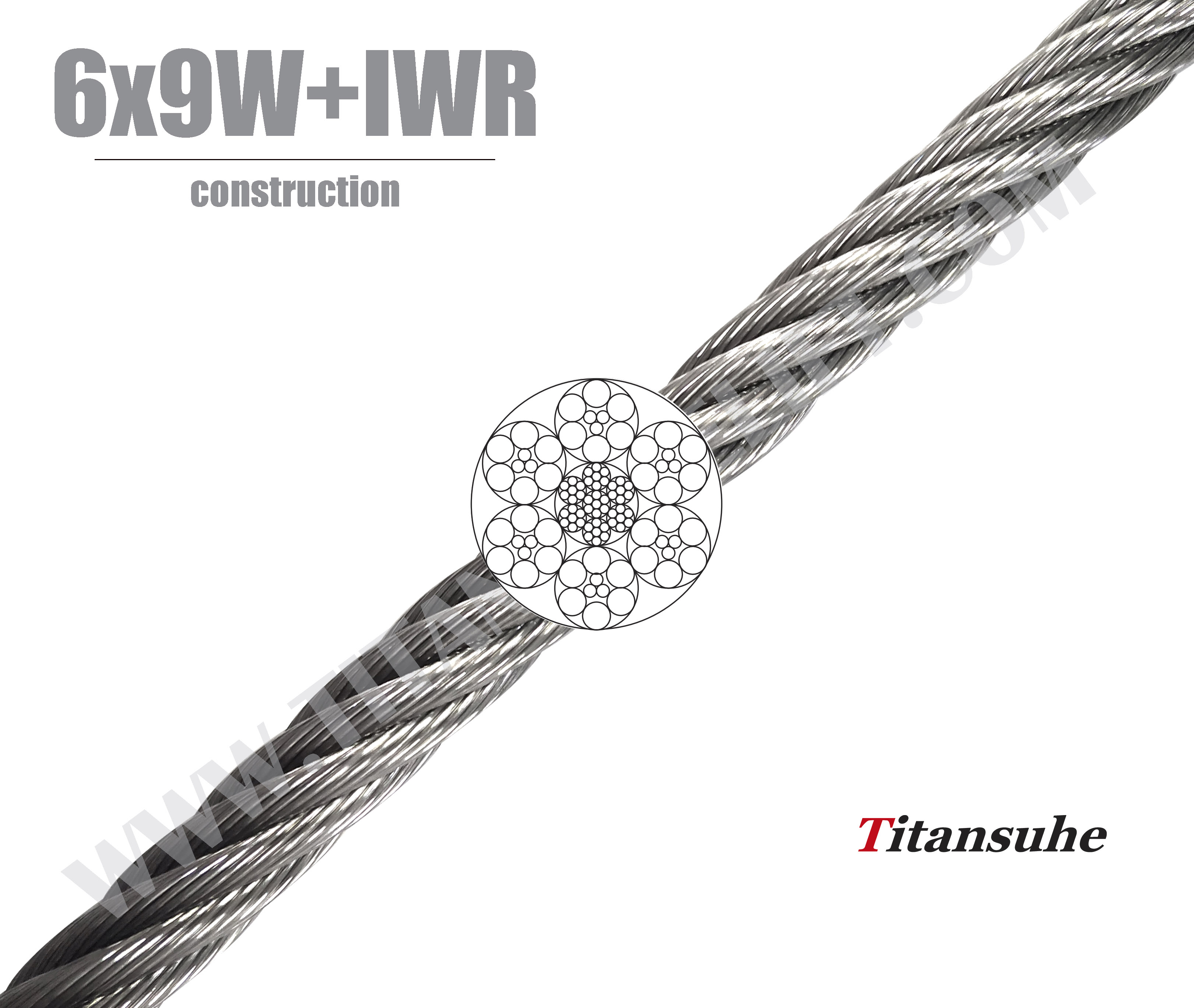 galvanized steel wire rope 6 9 steel core