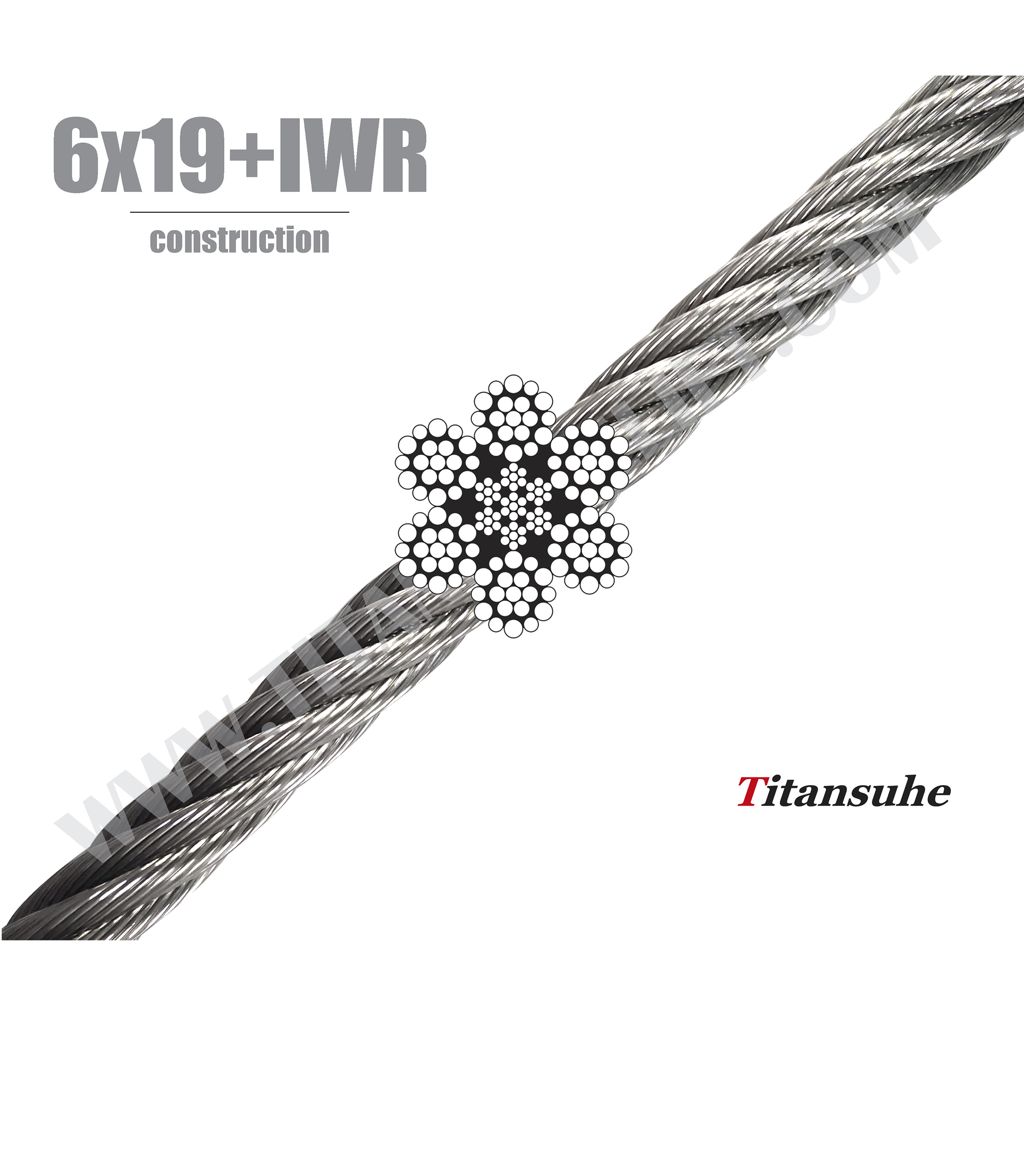 Ungalvanized Steel Wire Rope 6x19